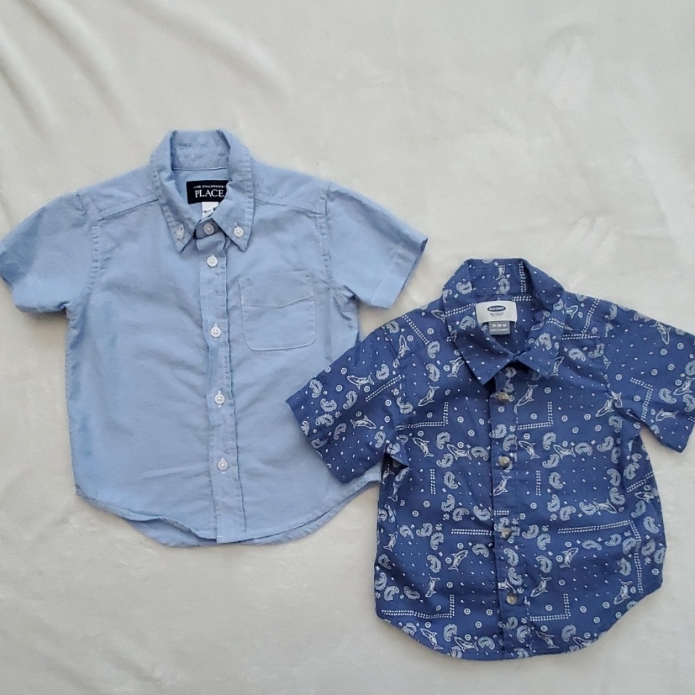 The Children's Place collared button up shirts bun
